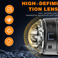 Projecteur de phare double laser Bi-LED personnalisé 95W faisceau long, 50W faisceau court, lentille de projecteur Biled 3 pouces, feu antibrouillard pour voiture