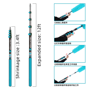 Telescópico Stretchable para extensível espanador Vassoura Ferramenta Dobrável Ventilador De Limpeza Dobrável Stretchable Chenille Espanador De Limpeza