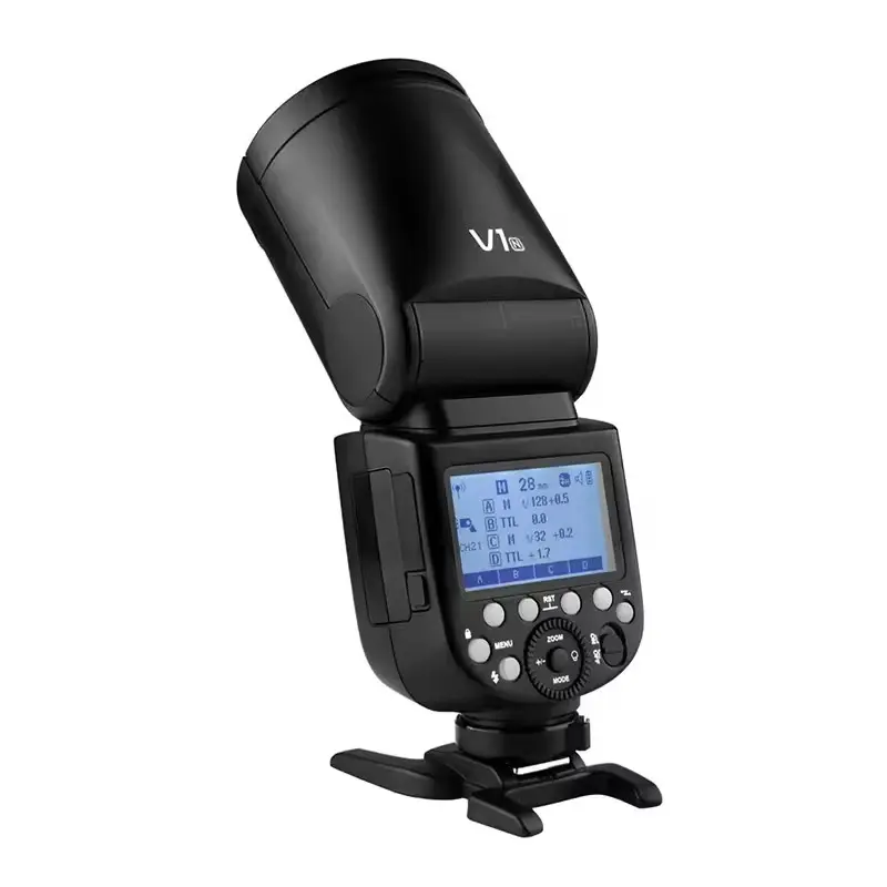 Godox V1 TTL round Head Speedlite Camera Flash Light for Nikon Photography Equipment
