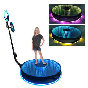 La migliore qualità e il prezzo basso vendono vetro portatile LED slow motion Photo Booth distributore automatico sfondo 360 foto cabina - Product Image 1