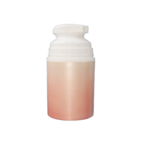 Bouteilles à pompe sans air rondes en PET blanc et rose mélangés 2024 pour bouteilles avec bouchons sans tube 100ml 50ml 30ml PPWR Recyclable