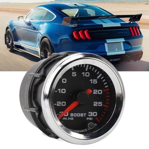 Kỹ Thuật Số <span class=keywords><strong>Boost</strong></span> <span class=keywords><strong>Gauge</strong></span> 52mm 0 đến 30 PSI 7 con trỏ màu Độ chính xác cao dễ dàng cài đặt tăng áp kế cho xe 12V - Product Image 3