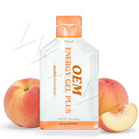 Gel énergétique à la saveur cerise, double électrolyte et caféine, stimule l'endurance, vente en gros
