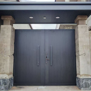 Carril de guía de jardín de Metal automático eléctrico de aluminio Bonito diseño de puerta principal Control remoto Puerta corredera automática - Product Image 4