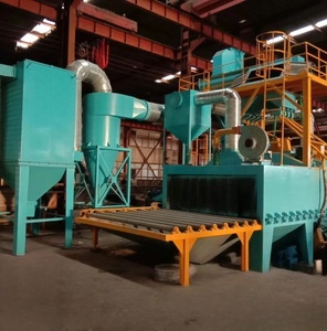 Chứng nhận CE bán buôn tự động loại lớn Điện PLC kiểm soát mới băng tải con lăn bắn nổ mìn Máy abrators - Product Image 5