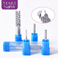 Startnow Maïs Cob Fin Fraise Carbure Tungstène PCB Fin Mill Bits Machine De Gravure CNC Coupe Ébauche Fin Mill
