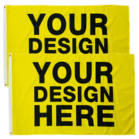Drapeaux promotionnels personnalisés pour le sport, 3x5 pieds (90*150 cm), impression sérigraphique, sublimation, double face, avec logo, bannière de campagne