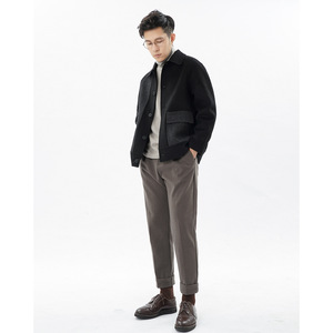 Vendita calda di buona qualità nuovo stile Plus Size cappotti di lana e <span class=keywords><strong>Cashmere</strong></span> da <span class=keywords><strong>uomo</strong></span> - Product Image 4