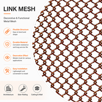 Tissu métallique maillé Engineering Link pour les projets de murs-rideaux et de cloisons