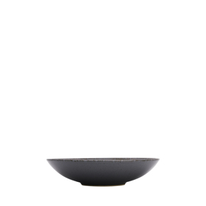 Assiette Plateau Coupe Plat Hondo 22 cm en Grès Gris Platine - Product Image 2