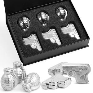 Piedras de Whisky en forma de Granada, piedras de Whisky en forma de pistola de acero inoxidable - Product Image 5