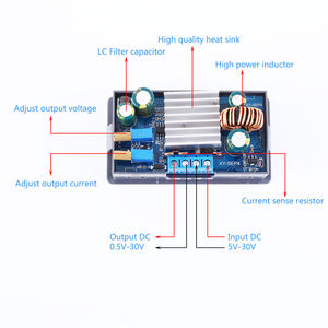 Fuente de Alimentación Automática Buck Boost XY-SEP4 con Pantalla LCD, Voltaje Constante, Corriente Constante, Módulo de Carga Ajustable - Product Image 6