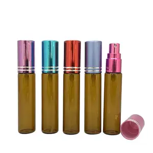10ml Cosmetic Perfume Sample Small Sample Spray Bottle Mini Super Fine Mist Glass Press Bottle
