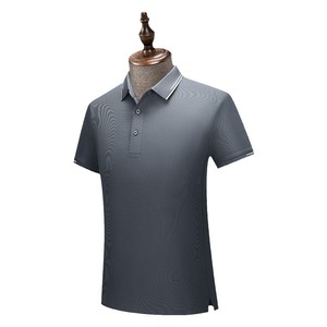 Promotional Polo Shirt Nylon Solid Color Quick-Dry Custom Logo Workwear Leisure Wear - Product Image 5