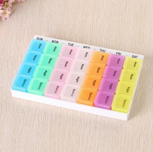 Hàng tháng <span class=keywords><strong>Pill</strong></span> <span class=keywords><strong>Box</strong></span> AM/PM <span class=keywords><strong>Pill</strong></span> Organizer trường hợp cho 7 ngày 28 khoang <span class=keywords><strong>Pill</strong></span> bao bì hộp du lịch lưu trữ di động hộp - Product Image 2