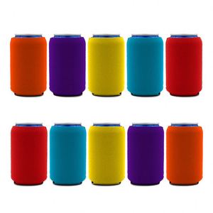 Enfriador de Latas de Cerveza de Neopreno Espumado en Blanco al por Mayor, Personalizable con Logotipo por Sublimación, Soporte Aislado Sólido para Latas y Botellas de 12 oz - Product Image 3