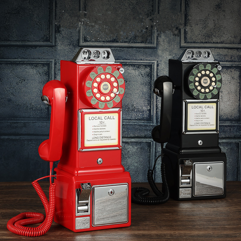 Crosley 1950 Classic Pay Phone - Unique Antique Telephone