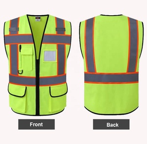 Áo phản quang an toàn tùy chỉnh, độ phản quang cao, dành cho nam, chống thấm nước, 100% polyester, đồng phục bảo hộ lao động, in logo tùy chỉnh - Product Image 4