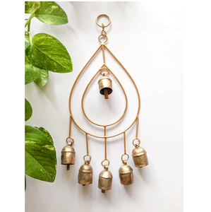 Mejor Precio, COLECCIÓN DE CALIDAD, Juego de 3 Campanas Metálicas Colgantes Hechas a Mano, Acabado Dorado, Decoración Navideña Moderna y Ecológica - Product Image 5
