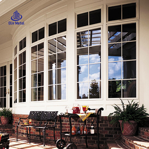 Ventana de <span class=keywords><strong>PVC</strong></span> Curva de Estilo Alemán, Doble Vidrio, Ventana de Arco Simple Insonorizada, Ventana Abatible de Vinilo UPVC Insonorizada - Product Image 3