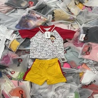 Vêtements d'occasion pour enfants à col haut Vintage coréen Thrift vêtements de bébé T-Shirts Jeans soie pas cher hiver automne printemps