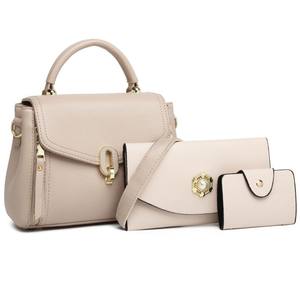 Nouvel ensemble de sacs multi-pièces en PU pour femme – Sac à bandoulière élégant à rabat de couleur unie pour femme d'âge mûr – Printemps, été, automne, hiver - Product Image 3