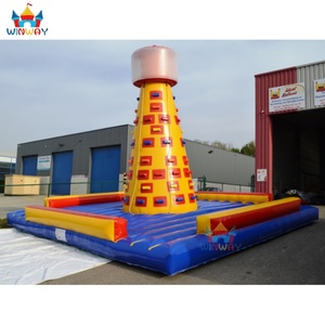 Jeux de carnaval gonflables commerciaux d'extérieur, mur d'escalade en PVC de qualité supérieure, jeux sportifs 6x6x4.8m WINWAYTOYS pour le plaisir - Product Image 3