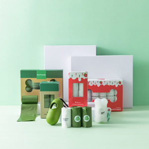 Sacs à déjections canines biodégradables avec distributeur et support pour balle, étanches, respectueux de l'environnement, sacs à déchets compostables - Product Image 5