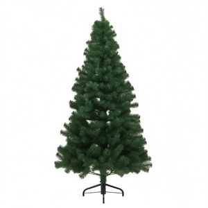 Sapin de Noël artificiel vert à l'envers de 1,5 m avec support pour décoration intérieure - Product Image 1