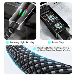 Cavo di Ricarica Rapida OEM di Qualità, da USB-<span class=keywords><strong>C</strong></span> a USB-<span class=keywords><strong>C</strong></span>, 240W, Cavo Caricatore ad Alta Potenza con Display della Potenza - Product Image 2