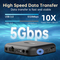 Reeshine R69 RK3518 Chipset Android 14 TV Box con Quad Core USB3.0 802.11n 2.4G/5GHz WiFi 4K UHD HDR10