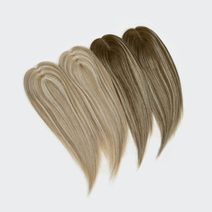 ท็อปเปอร์ผมแท้แบบใหม่ปี 2026 ดีไซน์ธรรมชาติ ผลิตจากลูกไม้รัสเซียและเส้นผมเวอร์จิ้น ฐานโมโน ปมมองไม่เห็น ความหนาแน่น 130% สำหรับผู้หญิง - Product Image 5