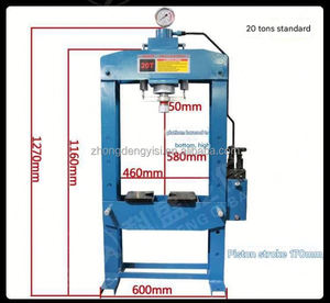 Prensa Hidráulica Eléctrica de 20 Toneladas para Talleres, Máquina de Alto Tonelaje con Sistema Servo, Incluye Rodamientos, Motor, Bomba, PLC - Product Image 3