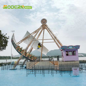 Fabricant chinois de manèges de parc d'attractions en fibre de verre en forme de bateau pirate, pour intérieur/extérieur, à vendre pour utilisation dans les centres commerciaux, capacité de 32 personnes. - Product Image 6