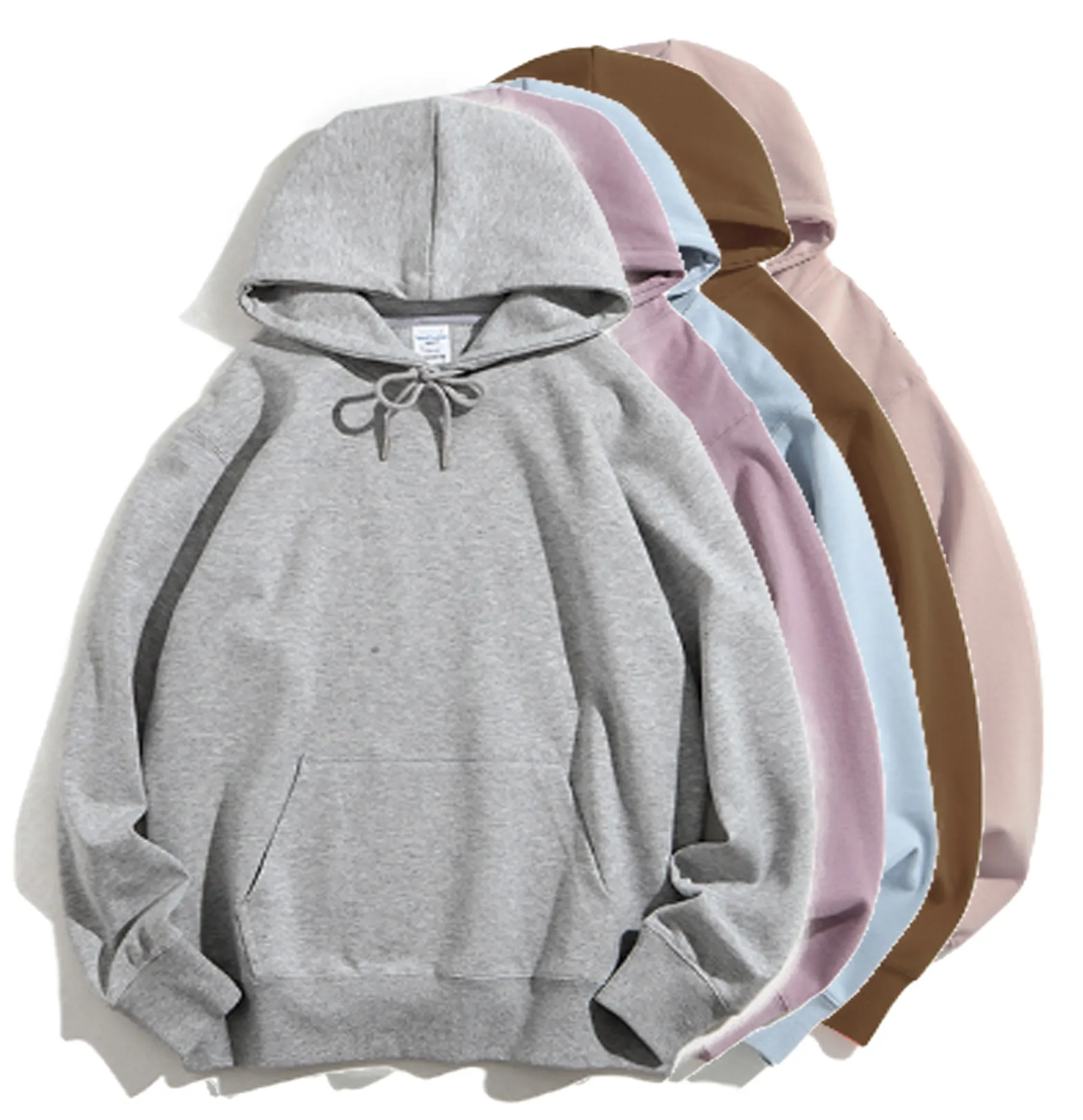 Impresión personalizada bordado patrón logo unisex manga larga color sólido mujeres Plain HOODIE Hombres sudaderas con capucha y Sudadera con capucha