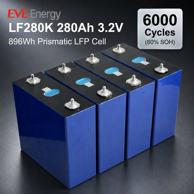 PL EU Stock Grade a Lithium Battery EVE LF280K 3.2V 280Ah Lithium Ion Batteries Pack
