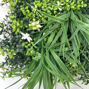 50*50CM Factory Garden <strong>Grass</strong> Plastic <strong>Artificial</strong> Green Plants <strong>Wall</strong> for Home Hotel Restaurant Background - Product Image 5