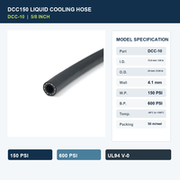 Selang Pendingin Cetakan YUTE DCC-10 EPDM 5/8 Inch ID 150 PSI UL94 V-0 Fleksibel, Layanan Pemotongan untuk Server Pusat Data