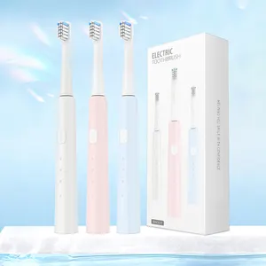 Лучшая цена умная звуковая мягкая отбеливающая белая автоматическая электрическая зубная щетка для зубов