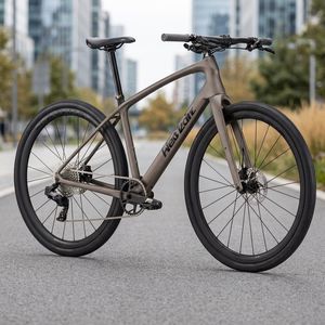 Vélo de route abordable FX Sport6 - Modèle 2026 - Fourche en alliage de titane, roues en aluminium, 27 vitesses, cadre Soft-Tail, étanche - Product Image 3