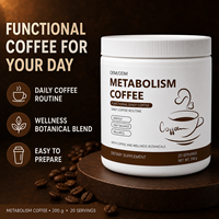 Café bien-être en marque blanche, mélange botanique, 10g par portion, goût doux, café en poudre fonctionnel quotidien