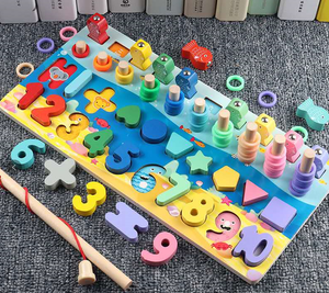 Nuovo Puzzle di abbinamento digitale 4-<span class=keywords><strong>in</strong></span>-<span class=keywords><strong>1</strong></span> blocchi educativi per bambini per l'apprendimento precoce gioco da tavolo logaritmico per età 2 4 anni - Product Image 5