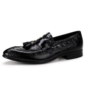 Men's pointed-toe flat Oxford casual breathable <b>shoes</b> - formal and fashionable genuine leather men's <b>shoes</b> - Product Image 1