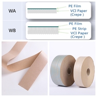 Film antirouille double face robuste en PE enduit VCI de Chine Papier kraft crêpé laminé SEAMAN Scrim