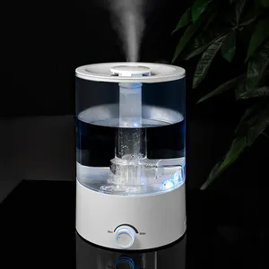 Thiết bị gia dụng Deco siêu im lặng Mist Maker hương liệu tạo độ ẩm LED tháp ánh sáng máy tạo độ ẩm không khí