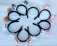 Serre-tête en forme d'animal, bandeau en peluche de dessin animé, accessoires capillaires tendance pour le quotidien, les fêtes et le cosplay, vente en gros et au détail disponible