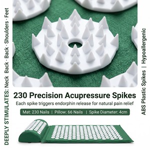 Tappetino per Agopressione in Cotone Ecologico per Massaggio Profondo, Riduzione dello Stress, Shakti Sleep - Pieghevole e Resistente per Adulti - Product Image 4