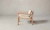Fauteuil contemporain en bois massif, chaise individuelle en tissu, chaise de détente pour chambre à coucher