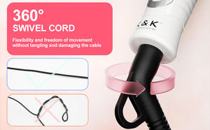 Cepillo Eléctrico Recargable de Cerámica con LED para Rizar y Alisar el Cabello - Product Image 3