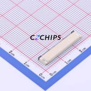 FPC-0.5FX-40PWBH20 FFC/FPC Connector SMD,P=0.5mm Connector Flip Cover Type Bottom Contact 40P 0.5mm - Product Image 2